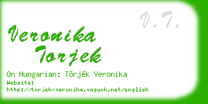 veronika torjek business card