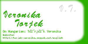 veronika torjek business card